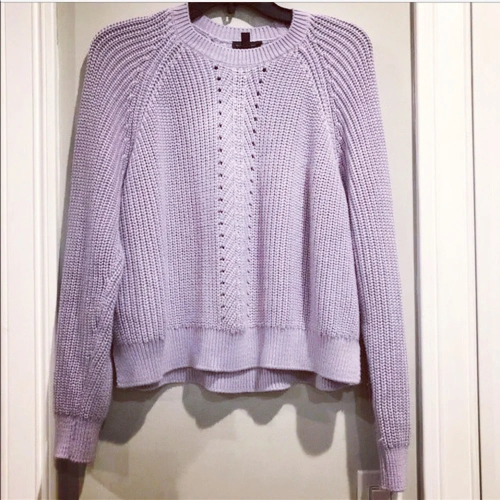 TOPSHOP Ribbed Chevron Boxy Sweater - Picture 6 of 7